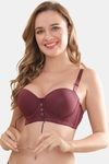 Prettycat Smooth Finish Seamless Strapless T-Shirt Bra - Wine — thumbnail 7
