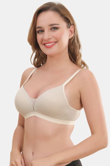 PrettyCat Deep Cut Nonwire Plunge Bra For Women — image 3