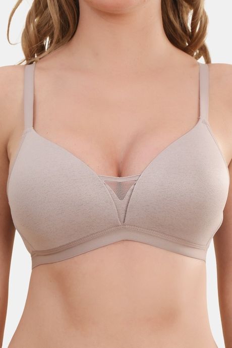 PrettyCat Deep Cut Nonwire Plunge Bra For Women — image 6