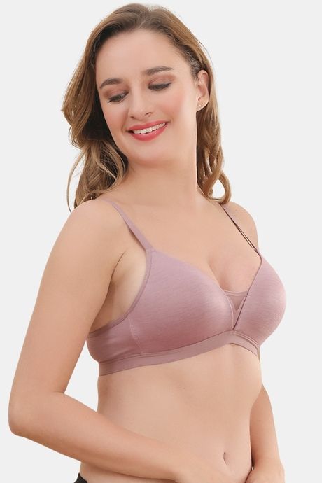 PrettyCat Deep Cut Nonwire Plunge Bra For Women — image 4