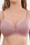 Prettycat Lightly Padded Non-Wire T-Shirt Bra - Pink — thumbnail 6