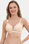 Prettycat Lightly Padded Non-Wire Lace T-Shirt Bra - Beige — thumbnail 1
