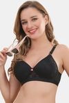 Prettycat Lightly Padded Non-Wire Lace T-Shirt Bra - Black — thumbnail 7
