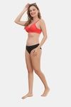 Prettycat Lightly Padded Non-Wire Lace T-Shirt Bra - Red — thumbnail 5