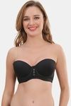 Prettycat Smooth Finish Seamless Strapless T-Shirt Bra - Black — thumbnail 1
