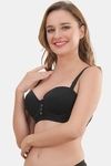 Prettycat Smooth Finish Seamless Strapless T-Shirt Bra - Black — thumbnail 3