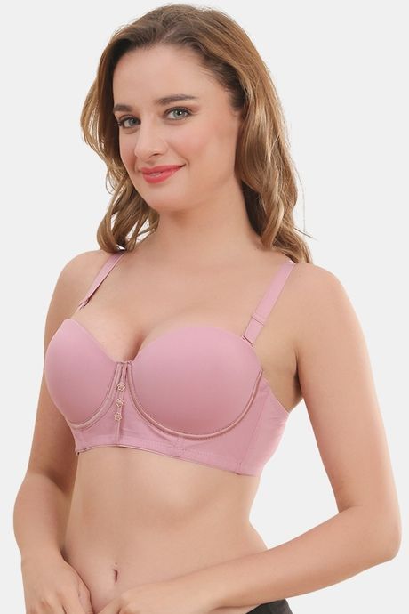 Prettycat Smooth Finish Seamless Strapless T-Shirt Bra - Pink — image 3