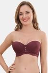 Prettycat Smooth Finish Seamless Strapless T-Shirt Bra - Wine — thumbnail 1