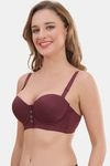Prettycat Smooth Finish Seamless Strapless T-Shirt Bra - Wine — thumbnail 3
