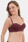 Prettycat Smooth Finish Seamless Strapless T-Shirt Bra - Wine — thumbnail 4