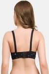 Prettycat Lightly Padded Underwire Printed T-Shirt Bra - Black — thumbnail 2