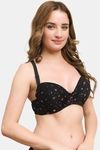 Prettycat Lightly Padded Underwire Printed T-Shirt Bra - Black — thumbnail 4