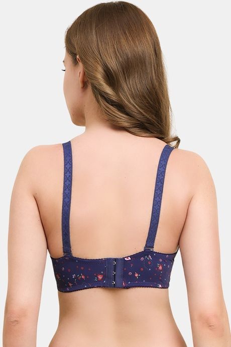 Prettycat Lightly Padded Underwire Printed T-Shirt Bra - Blue — image 2