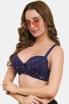 Prettycat Lightly Padded Underwire Printed T-Shirt Bra - Blue — thumbnail 6