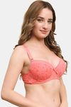 Prettycat Lightly Padded Underwire Printed T-Shirt Bra - Orange — thumbnail 4