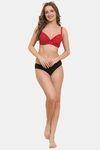 Prettycat Lightly Padded Underwire Printed T-Shirt Bra - Red — thumbnail 5