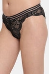 PrettyCat Low Rise Half Coverage Bikini Panty - Black — thumbnail 3