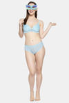 PrettyCat Medium Rise Half Coverage Bikini Panty - Blue — thumbnail 4