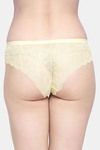 PrettyCat Medium Rise Half Coverage Bikini Panty - Yellow — thumbnail 3