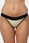 PrettyCat Low Rise Half Coverage Thong - Yellow — thumbnail 1