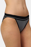 PrettyCat Low Rise Half Coverage Thong - Grey — thumbnail 2