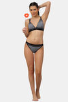 PrettyCat Low Rise Half Coverage Thong - Grey — thumbnail 4