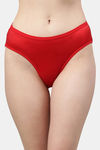 PrettyCat Medium Rise Half Coverage Bikini Panty - Red — thumbnail 1