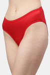 PrettyCat Medium Rise Half Coverage Bikini Panty - Red — thumbnail 3