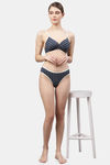 PrettyCat Medium Rise Half Coverage Bikini Panty - Blue — thumbnail 4