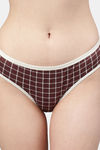 PrettyCat Medium Rise Half Coverage Bikini Panty - Brown — thumbnail 5