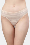 PrettyCat Medium Rise Half Coverage Bikini Panty - Beige — thumbnail 1