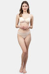 PrettyCat Medium Rise Half Coverage Bikini Panty - Beige — thumbnail 4