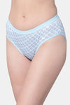 PrettyCat Medium Rise Half Coverage Bikini Panty - Blue — thumbnail 3