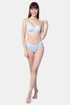 PrettyCat Medium Rise Half Coverage Bikini Panty - Blue — thumbnail 5