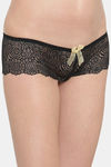 PrettyCat Medium Rise Half Coverage Bikini Panty - Black — thumbnail 2