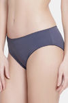 PrettyCat Medium Rise Half Coverage Bikini Panty - Grey — thumbnail 3