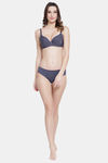 PrettyCat Medium Rise Half Coverage Bikini Panty - Grey — thumbnail 5