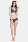 PrettyCat Medium Rise Half Coverage Bikini Panty - Grey — thumbnail 6