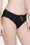 PrettyCat Medium Rise Half Coverage Bikini Panty - Black — thumbnail 2