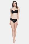 PrettyCat Medium Rise Half Coverage Bikini Panty - Black — thumbnail 6
