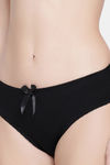 PrettyCat Medium Rise Half Coverage Bikini Panty - Black — thumbnail 7