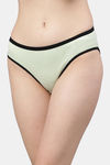 PrettyCat Medium Rise Three-Fourth Coverage Bikini Panty - Green — thumbnail 3