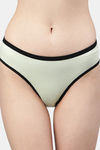 PrettyCat Medium Rise Three-Fourth Coverage Bikini Panty - Green — thumbnail 5