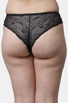 PrettyCat Medium Rise Half Coverage Bikini Panty - Black — thumbnail 2