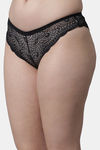 PrettyCat Medium Rise Half Coverage Bikini Panty - Black — thumbnail 3