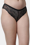 PrettyCat Medium Rise Half Coverage Bikini Panty - Black — thumbnail 4