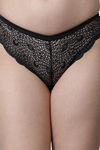 PrettyCat Medium Rise Half Coverage Bikini Panty - Black — thumbnail 6
