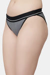 PrettyCat Low Rise Half Coverage Thong - Grey — thumbnail 3