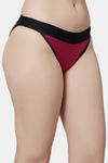 PrettyCat Low Rise Half Coverage Thong - Pink — thumbnail 4