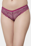 PrettyCat Medium Rise Half Coverage Bikini Panty - Purple — thumbnail 1
